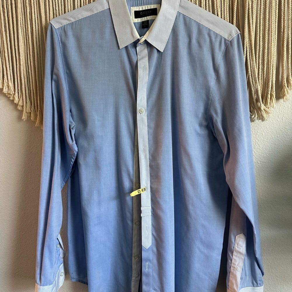 Men's Blue Dress Shirt